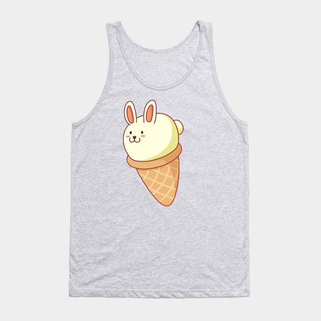 Bunny-lla Ice Cream Tank Top by AnishaCreations